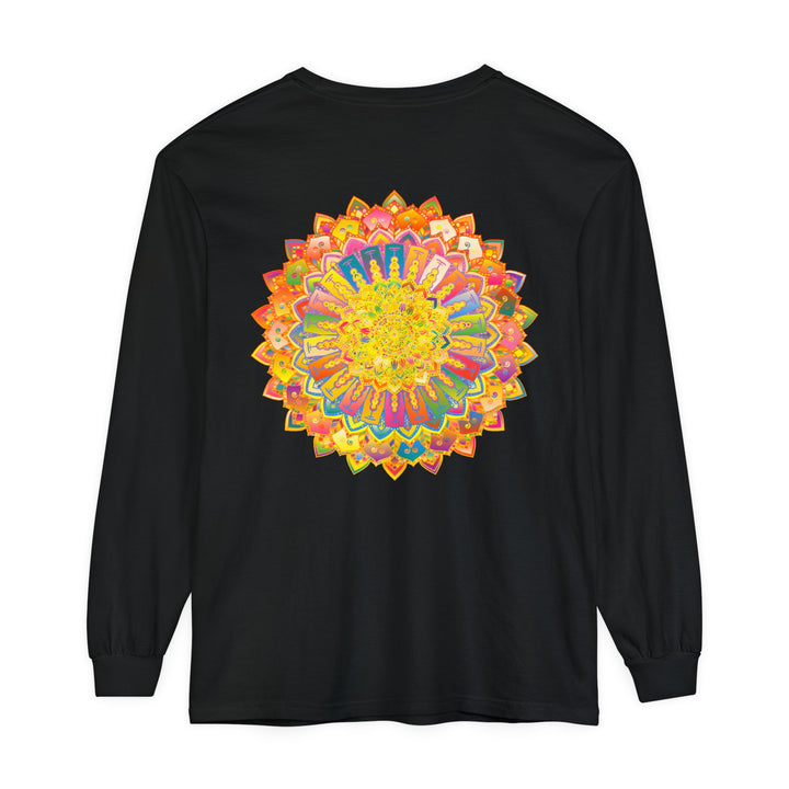 Intricate Mandala Unisex Long Sleeve T-Shirt featuring detailed mandala design