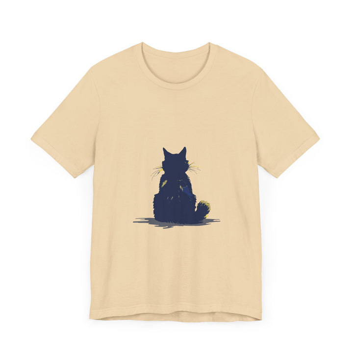 Black Cat Mystery T-Shirt featuring a simple and cool design perfect for cat lovers and mystery enthusiasts