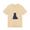 Black Cat Mystery T-Shirt featuring a simple and cool design perfect for cat lovers and mystery enthusiasts