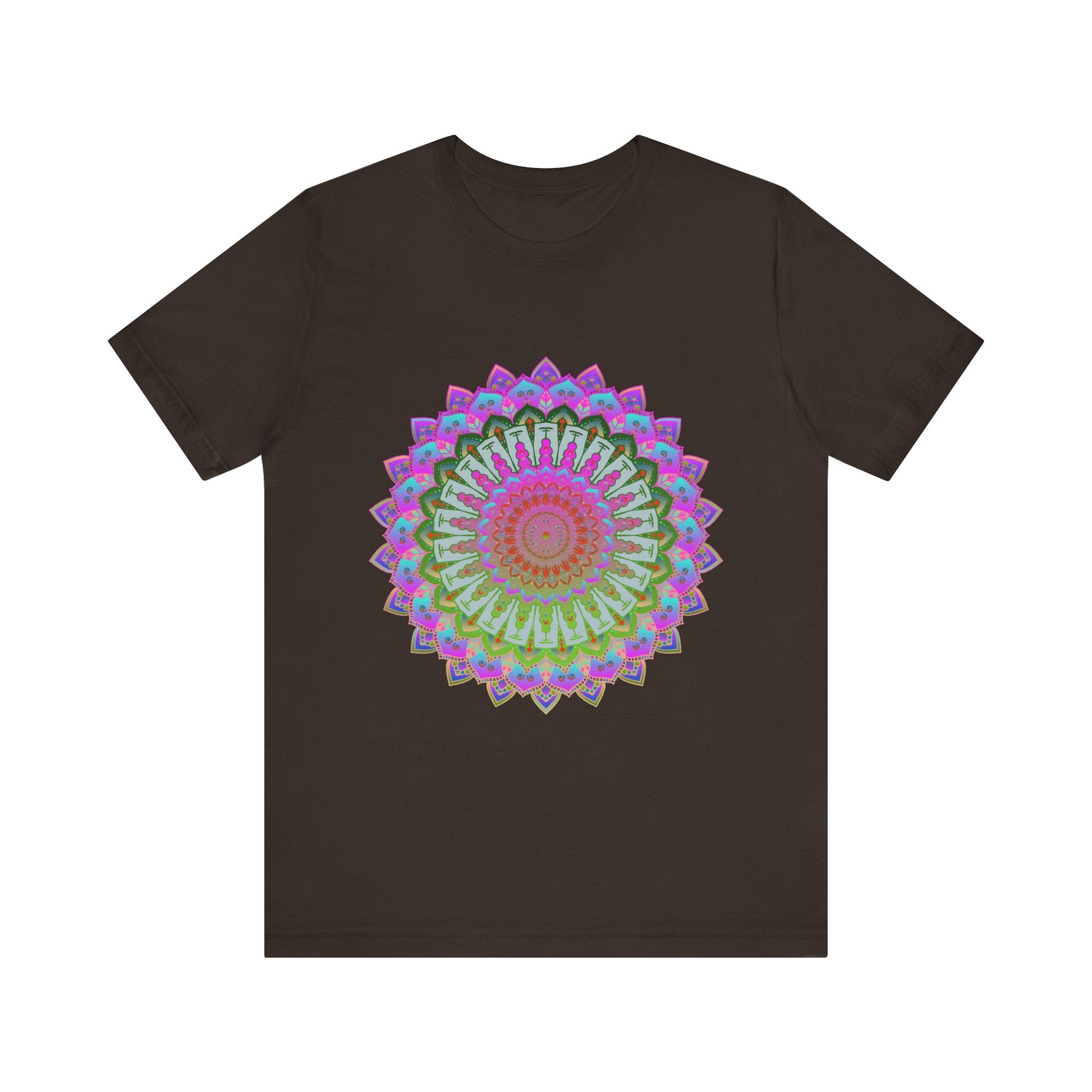 Vibrant Mandala T-Shirt featuring a colorful and intricate design perfect for adding a pop of color to your wardrobe