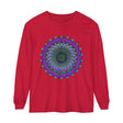 Intricate Mandala Unisex Long Sleeve T-Shirt featuring detailed and colorful mandala design