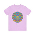 Beautiful and vibrant mandala tee with intricate and eye-catching design