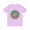 Beautiful and vibrant mandala tee with intricate and eye-catching design