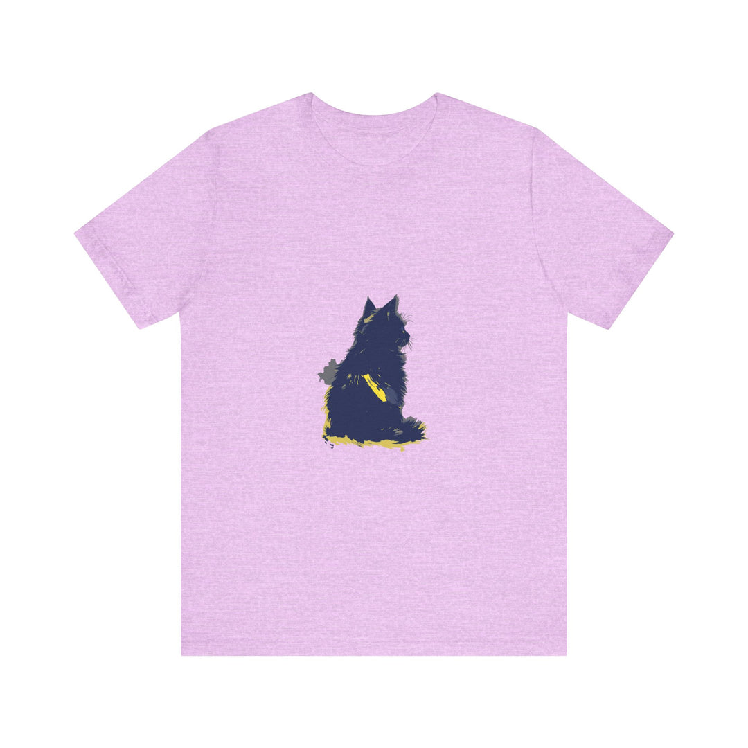 Blue Cat Mystery T-Shirt featuring a cool and stylish cat design