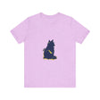 Blue Cat Mystery T-Shirt featuring a cool and stylish cat design