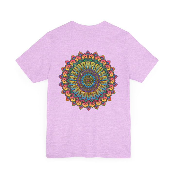 Vibrant Mandala Tee featuring intricate spiritual design for peace and harmony