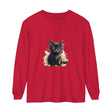 Black Kitten Watercolor Splash T-Shirt featuring a playful kitten design in vibrant watercolor tones, perfect for cat lovers and animal enthusiasts