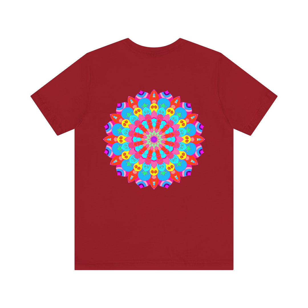 Vibrant Mandala Tee featuring intricate spiritual design symbolizing peace and harmony