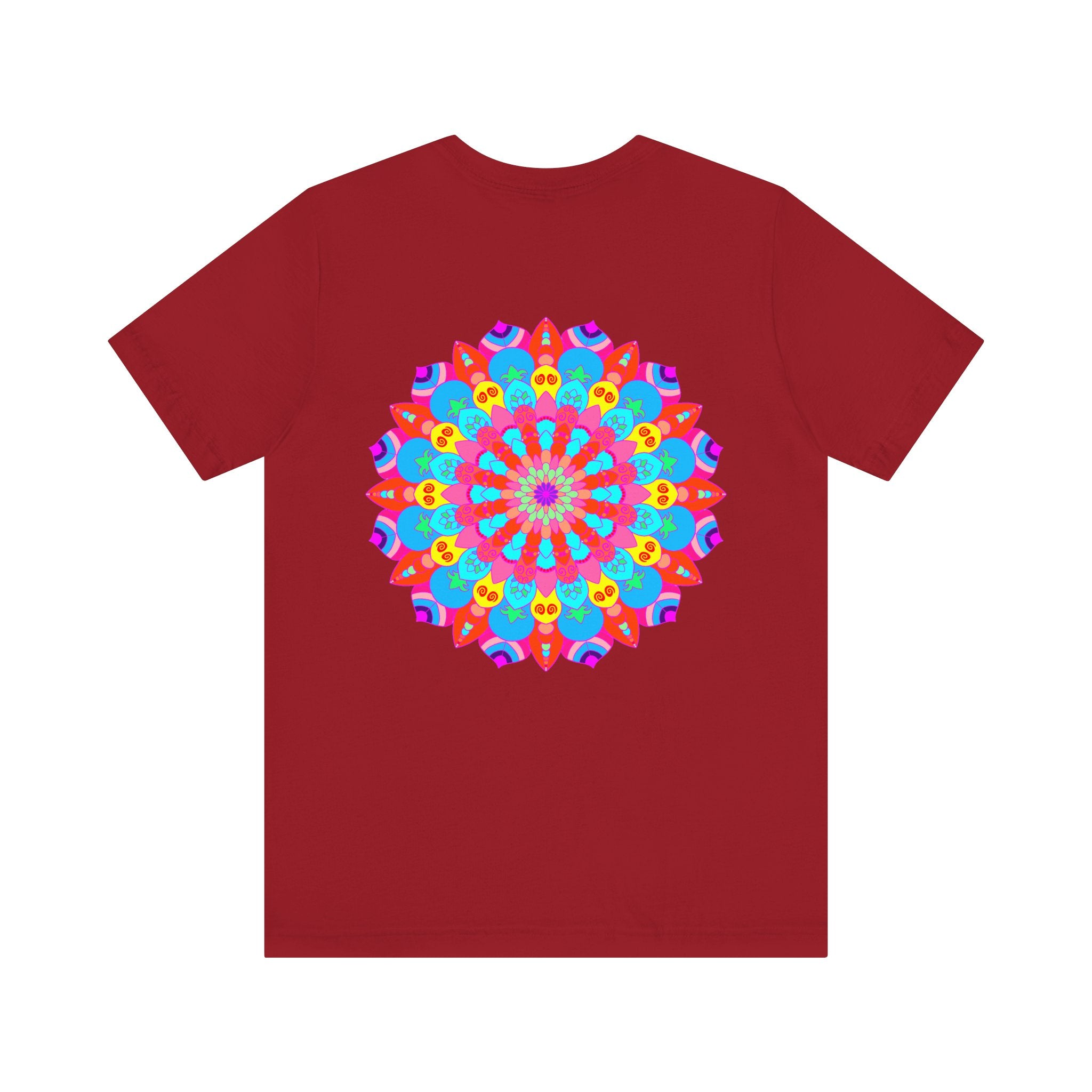 Vibrant Mandala Tee featuring intricate spiritual design symbolizing peace and harmony