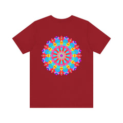 Vibrant Mandala Tee featuring intricate spiritual design symbolizing peace and harmony