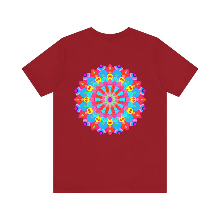 Vibrant Mandala Tee featuring intricate spiritual design symbolizing peace and harmony