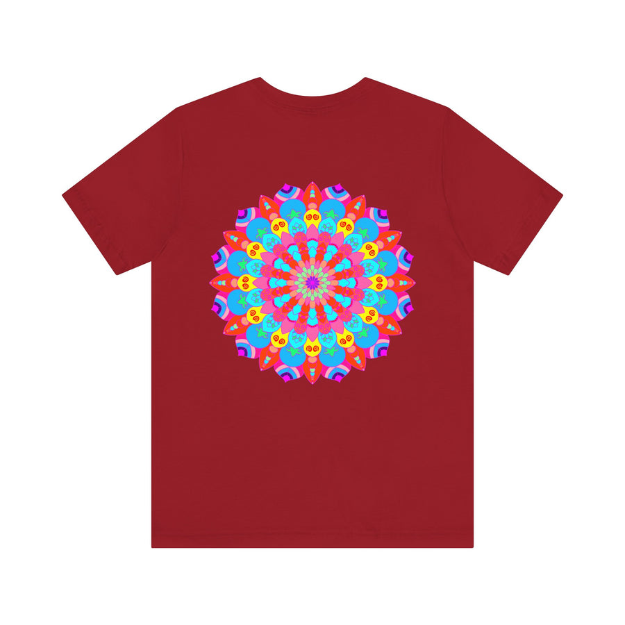 Vibrant Mandala Tee featuring intricate spiritual design symbolizing peace and harmony
