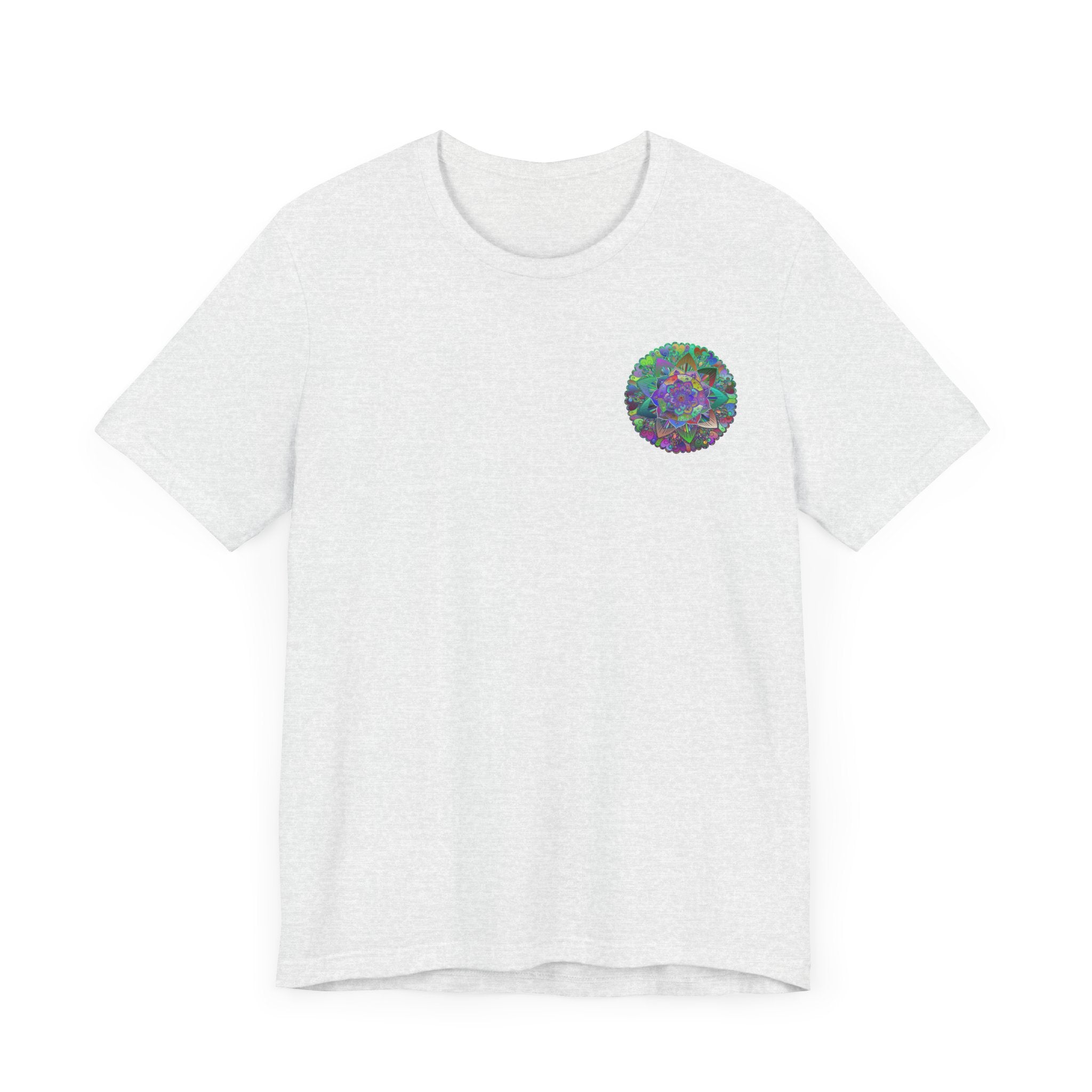 Vibrant Mandala T-Shirt showcasing intricate spiritual design for peace and harmony