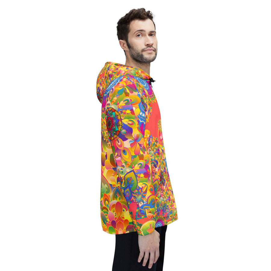 Psychedelic Floral Mandala Windbreaker Jacket