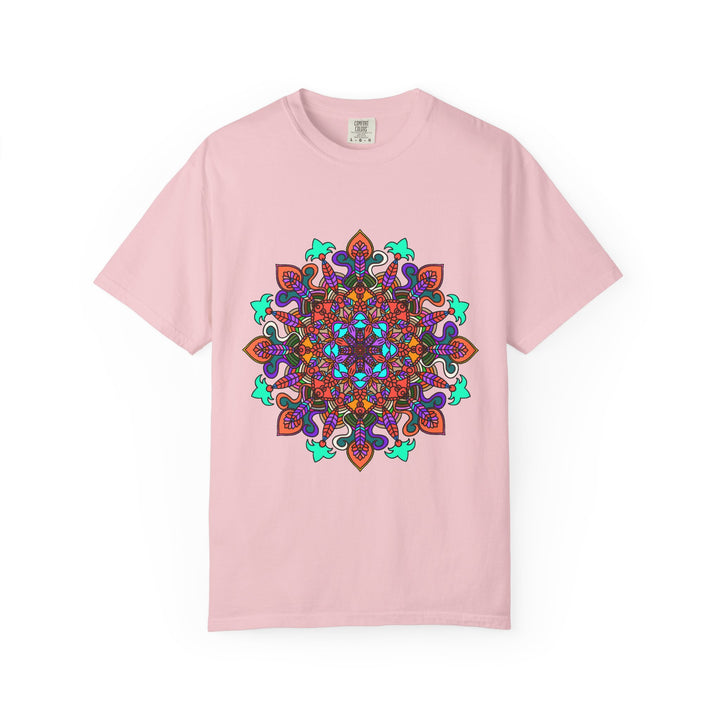 Mandala Art T-Shirt in Bold Colors for Creative Expression