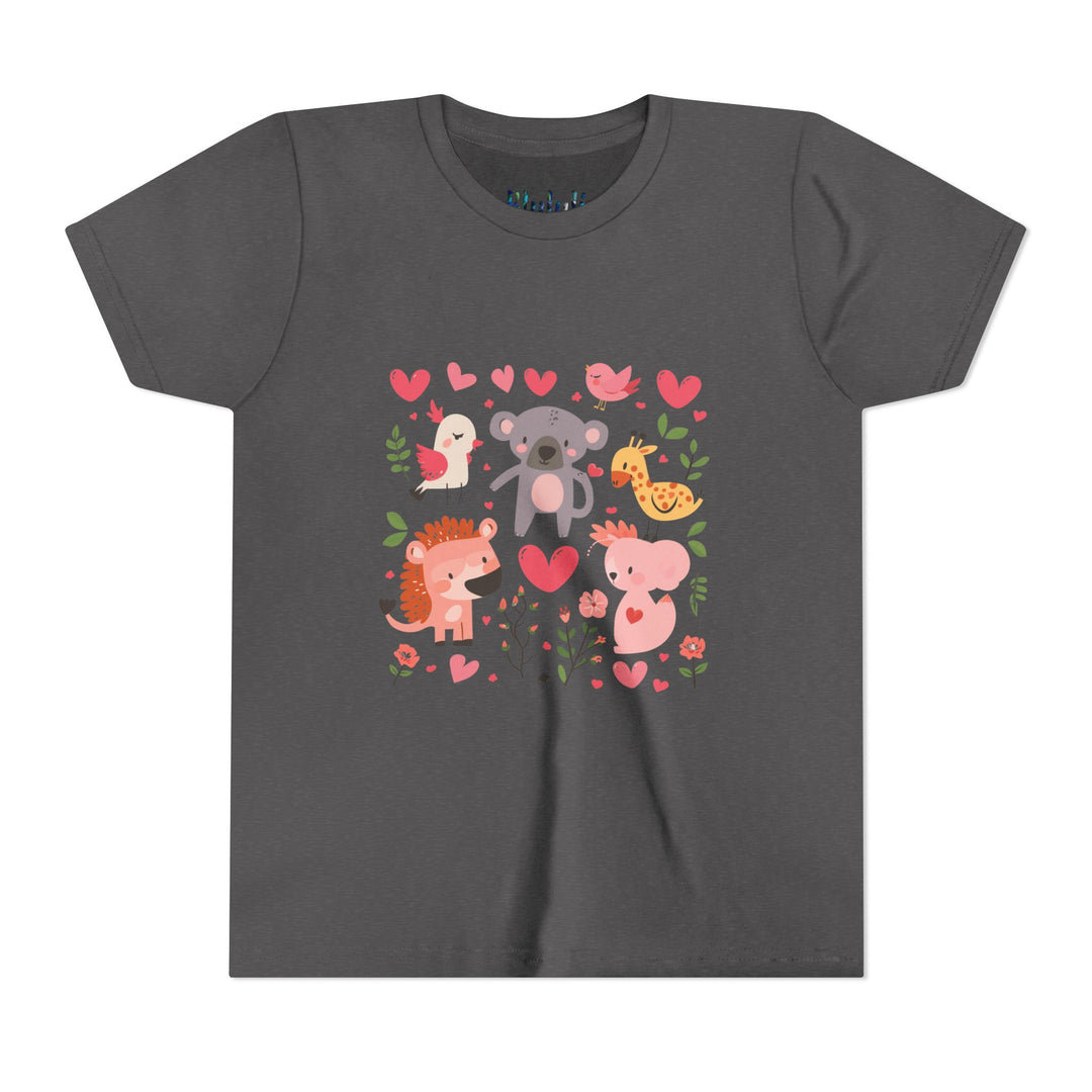 Adorable Animal Love Youth Tee, Cute Kids Shirt, Animal Graphic Tee, Children's Gift, Birthday or Holiday Outfit