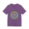 Colorful Mandala T-Shirt featuring an intricate and vibrant design inspired by traditional art