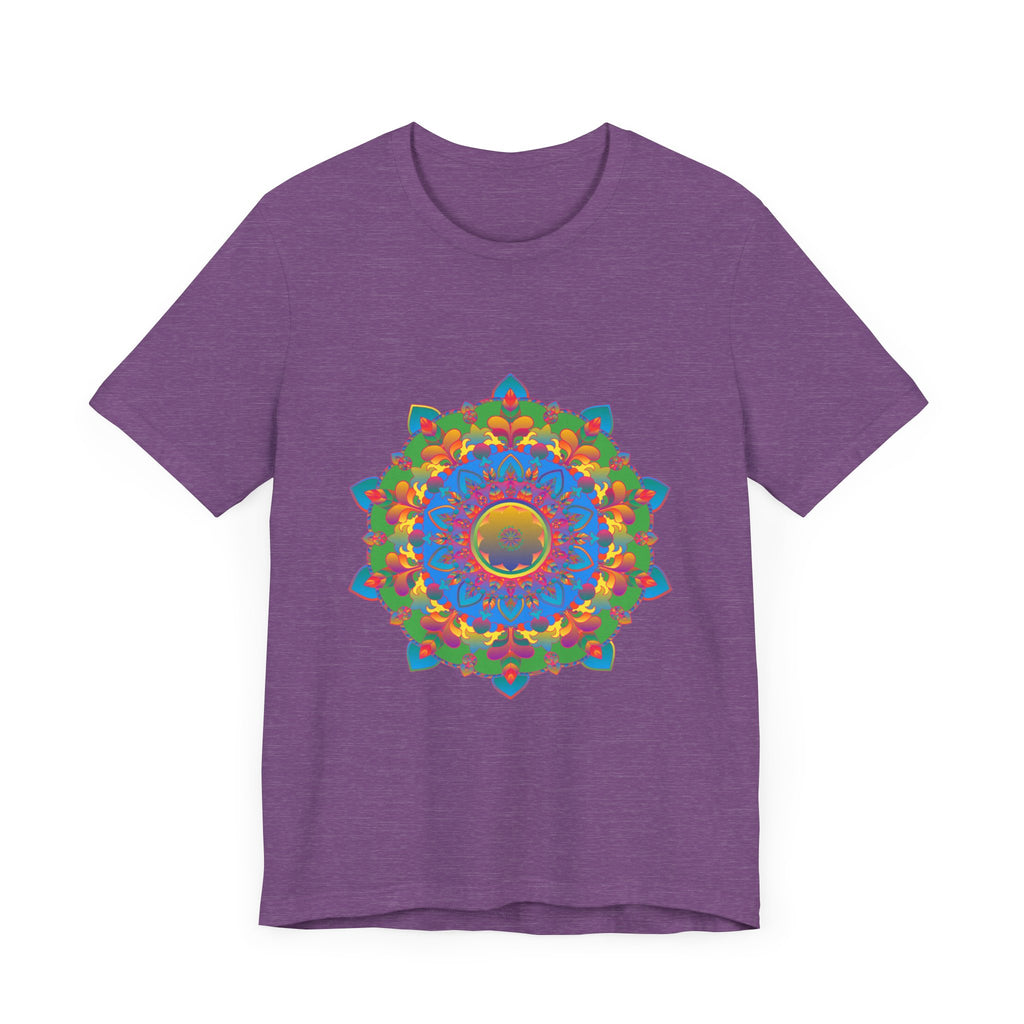 Colorful Mandala T-Shirt featuring an intricate and vibrant design inspired by traditional art