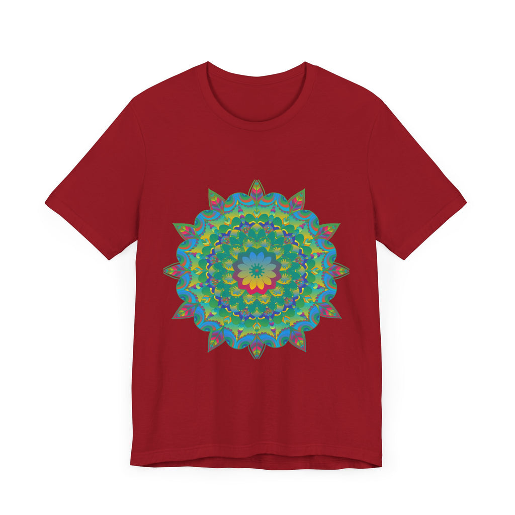 Psychedelic Mandala Tee - Vibrant Flower Design Alt Text 21