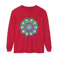 Intricate Mandala Long Sleeve T-Shirt with intricate and detailed mandala design