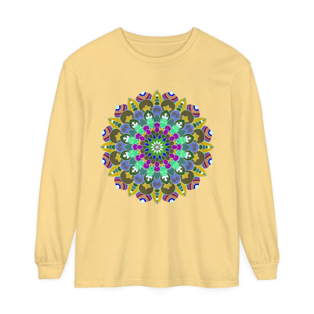 Colorful Mandala Long Sleeve T-Shirt - Spiritual Art 10