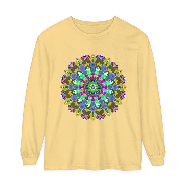 Colorful Mandala Long Sleeve T-Shirt - Spiritual Art 10