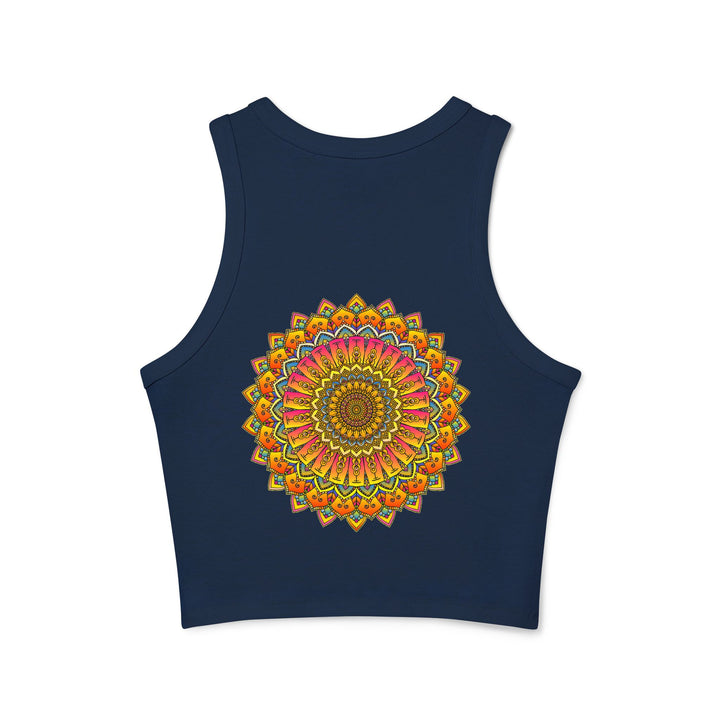 Bohemian Style Tank Top featuring a Beautiful and Detailed Mandala