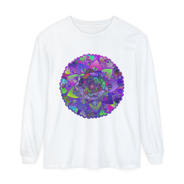 Intricate Mandala Long Sleeve T-Shirt - Psychedelic Art 1