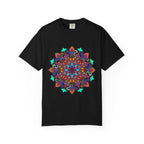 Mandala Art T-Shirt in Bold Colors for Creative Expression