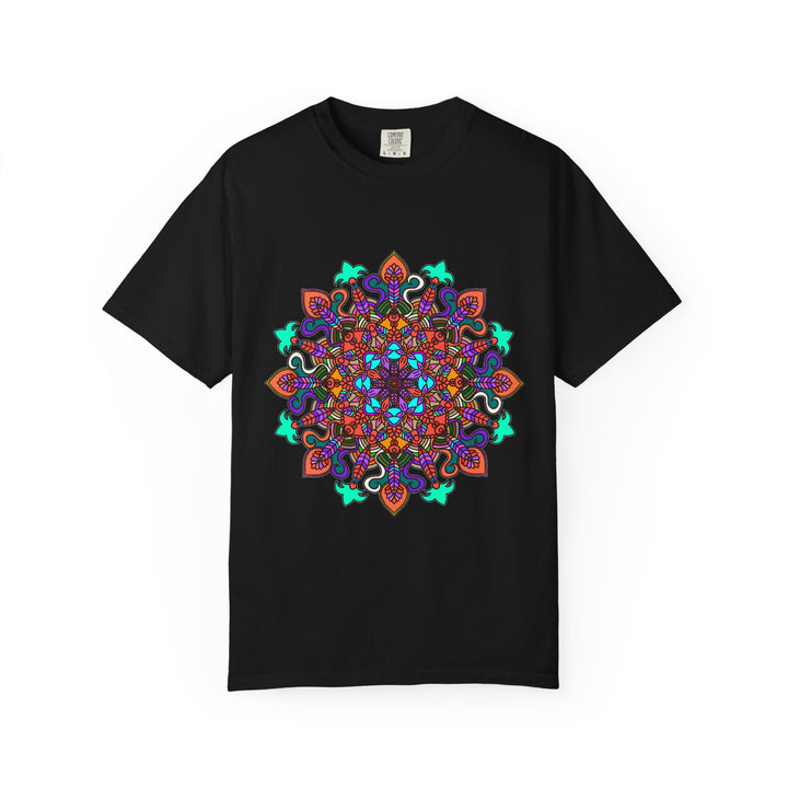 Mandala Art T-Shirt in Bold Colors for Creative Expression