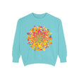 Colorful Mandala Sweatshirt with Intricate Floral Design for Boho-Chic Style