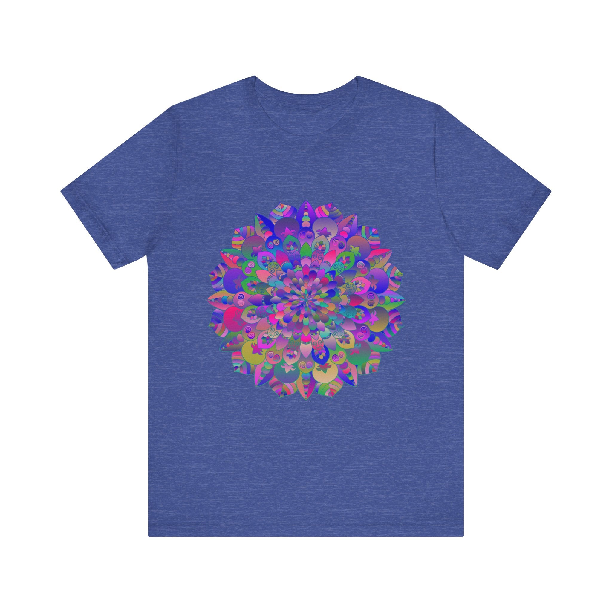 Vibrant Mandala T-Shirt showcasing intricate spiritual art and vibrant colors