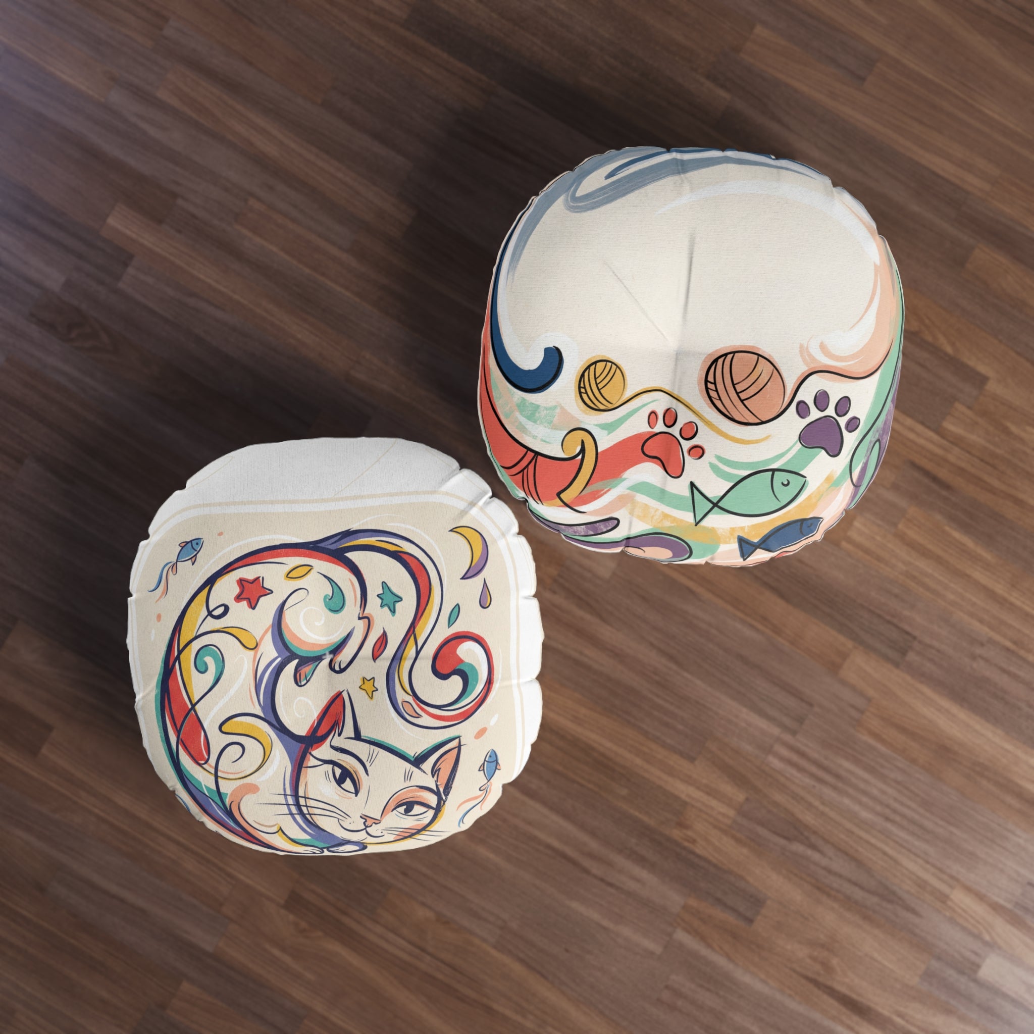 Dream-Loop Cat Floor Pillow