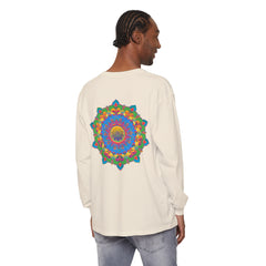 Intricate Mandala Long Sleeve T-Shirt featuring a detailed and ornate mandala design