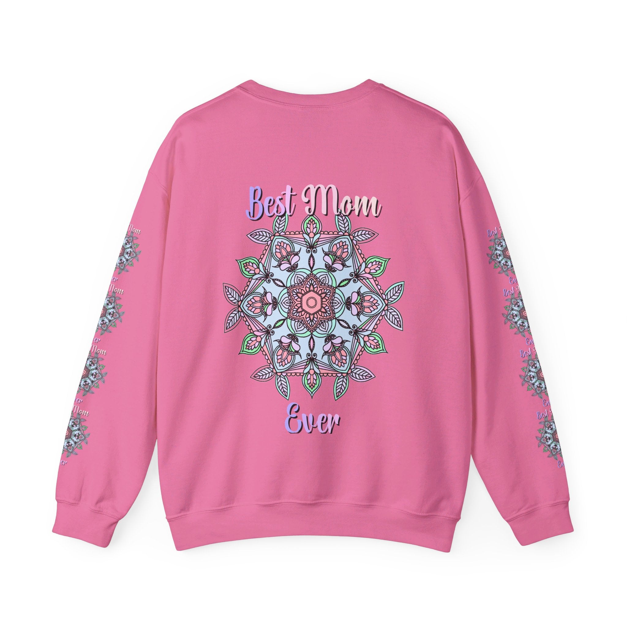 Cozy and stylish unisex crewneck sweatshirt with 'Best Mom Ever' print - perfect birthday gift for mom