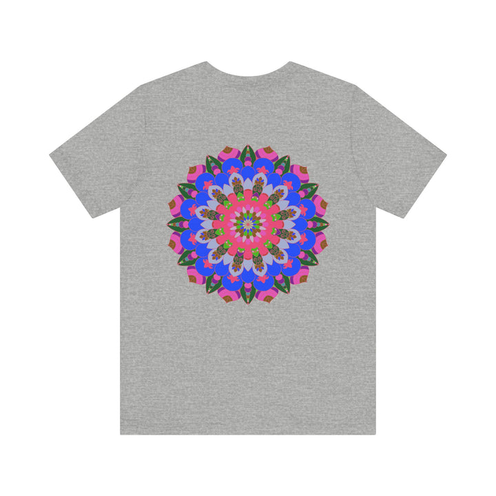 A beautiful and colorful mandala tee shirt promoting spiritual peace and harmony