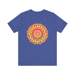 Vibrant Mandala T-Shirt featuring a colorful, intricate design symbolizing peace and harmony, perfect for adding a touch of positivity to your wardrobe
