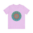Vibrant and intricate Rainbow Mandala Tee with colorful and detailed design