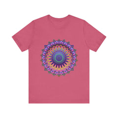 Colorful Mandala Meditation Tee with intricate and vibrant design perfect for spiritual practice and relaxation