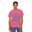 Handmade Mandala Art Tshirt - Unisex Garment-Dyed Tee, vibrant, intricate design, perfect for casual wear or yoga practice