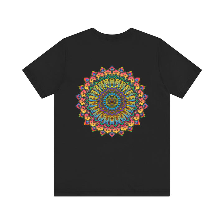 Colorful and intricate Vibrant Mandala Tee promoting spiritual peace and harmony