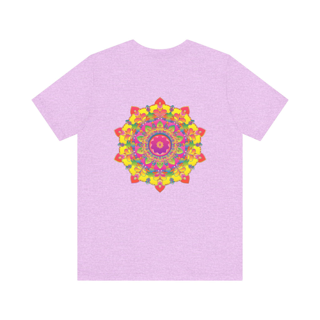 Vibrant Mandala Tee featuring an intricate, colorful mandala design promoting spiritual peace and harmony