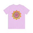 Vibrant Mandala Tee featuring an intricate, colorful mandala design promoting spiritual peace and harmony