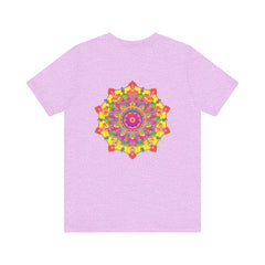 Vibrant Mandala Tee featuring an intricate, colorful mandala design promoting spiritual peace and harmony