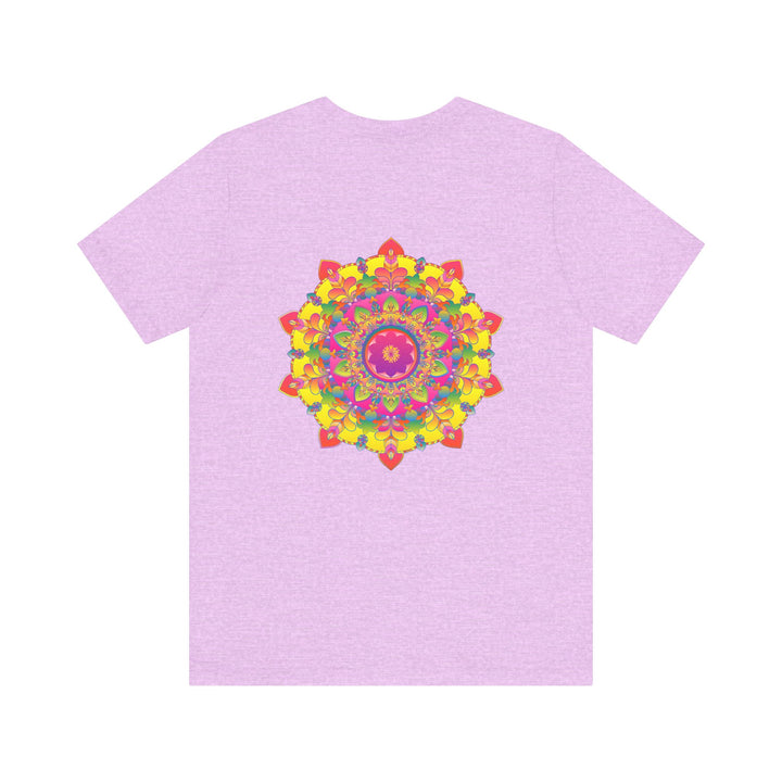 Vibrant Mandala Tee featuring an intricate, colorful mandala design promoting spiritual peace and harmony