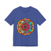 Colorful Mandala Tee with Intricate Dragonfly Design