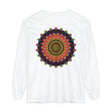 Intricate Mandala Long Sleeve T-Shirt - Colorful Design featuring detailed and vibrant mandala pattern on a comfortable long sleeve shirt