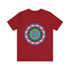 Vibrant Mandala Tee featuring a colorful and intricate design perfect for adding a pop of color to your wardrobe