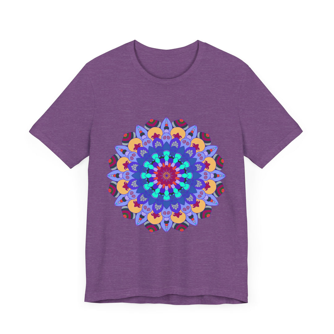 Vibrant Mandala Tee showcasing colorful and intricate spiritual art design