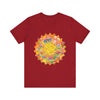 A detailed and vibrant Intricate Mandala Tee, featuring a colorful and peaceful design